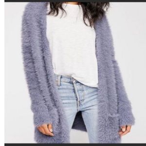 Free People Fuzzy Cardigan